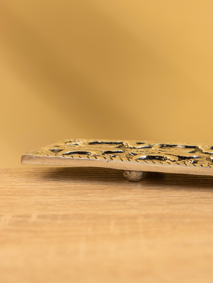 Подставка под благовония «Два полумесяца», 22 см, алюминий