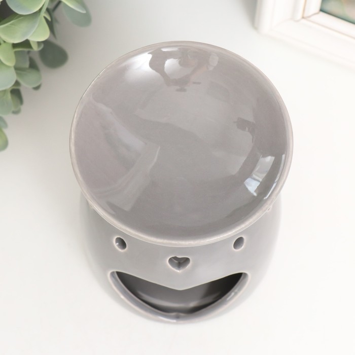 Аромалампа для эфирных масел «Сердце. Любовь», керамика, 9.8×9.8×12.8 см, МИКС