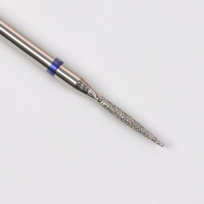 Фреза алмазная для маникюра «Игла», средняя зернистость, 1.2×10 мм, в пластиковом футляре