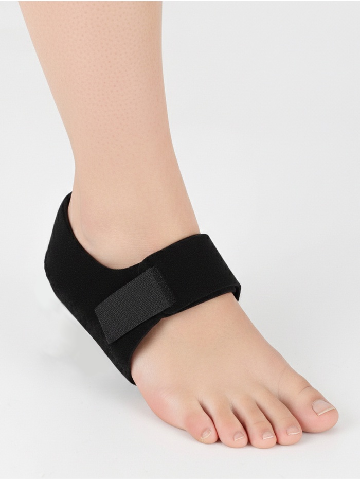 Подпяточники с силиконовой вставкой, универсальные, размер 36-46, чёрный