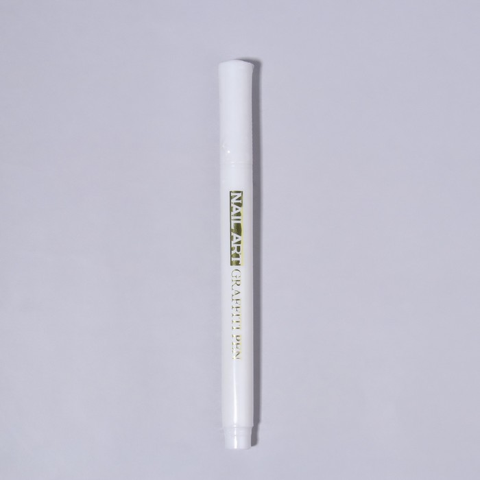 Маркер для дизайна ногтей, акриловый, 13.5 см, белый