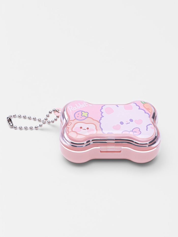 Набор для контактных линз, в футляре с зеркалом, 4 предмета, цвет МИКС