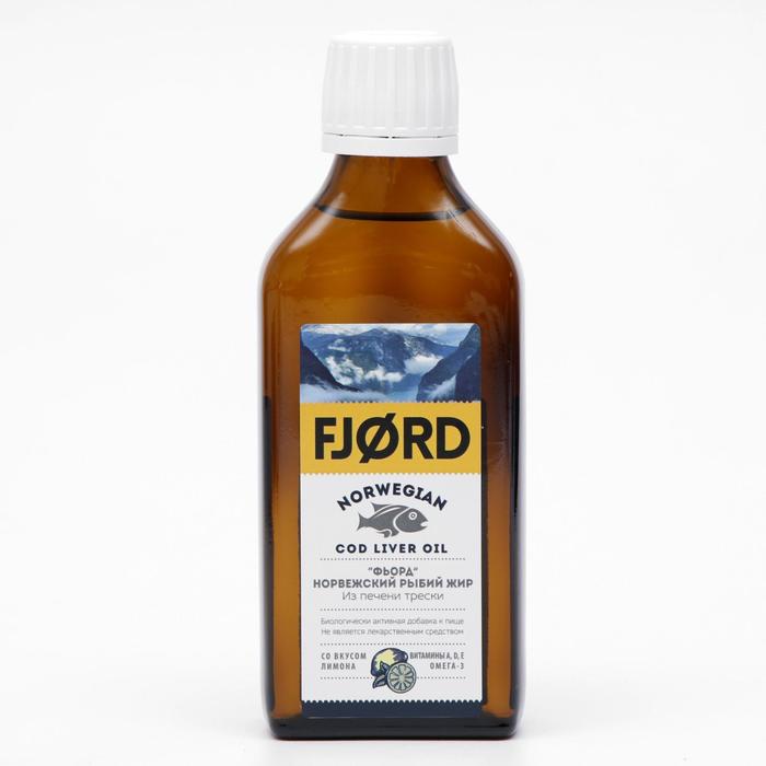 Норвежский рыбий жир из печени трески FJORD, 200 мл