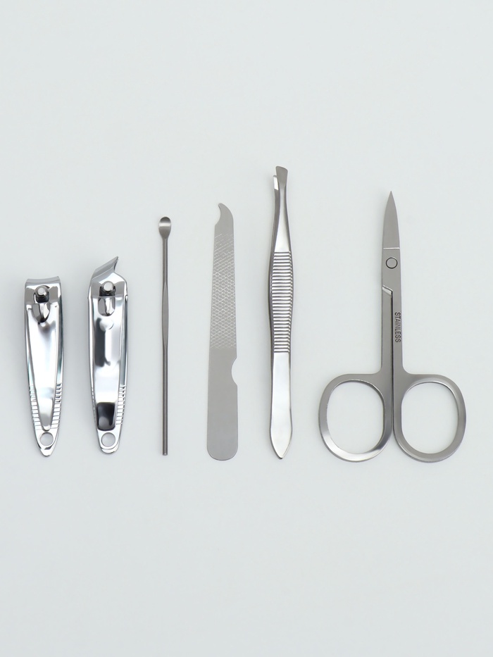 Набор маникюрный «Лондон», 6 предметов, в футляре, МИКС