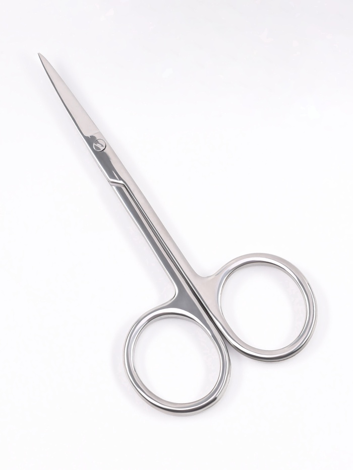 Ножницы маникюрные Premium, загнутые, узкие, 10 см