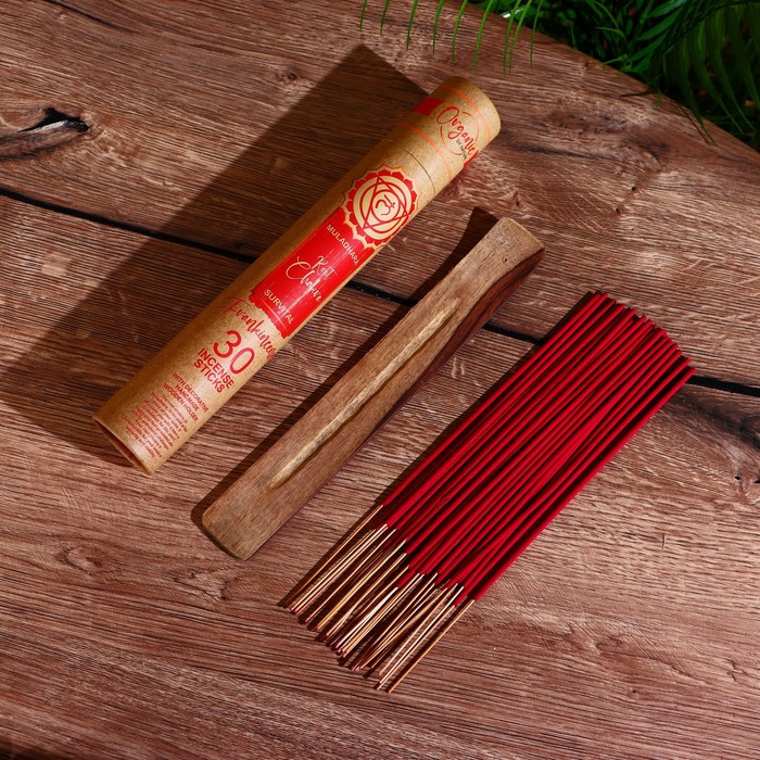 Благовония «Organic. Чакры», аромапалочки, Муладхара, набор 30 шт., с подставкой