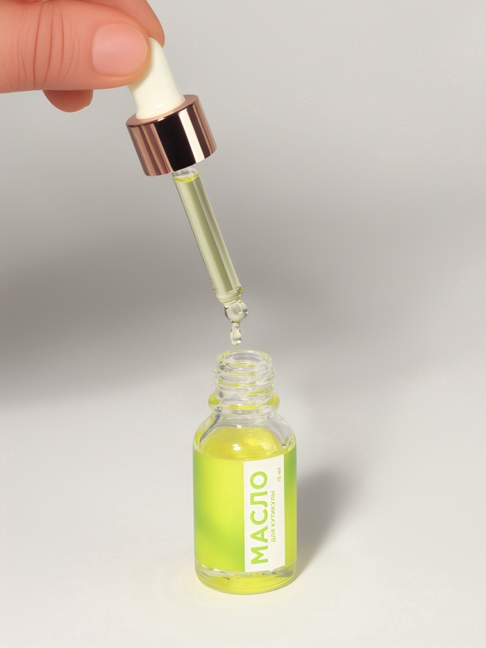 Масло для кутикулы и ногтей, с пипеткой, 15 мл, без аромата