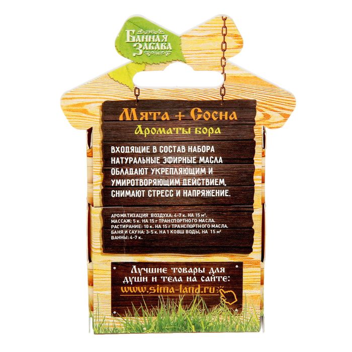Набор «Мята и сосна» 2 эфирных масла 100% 15 мл