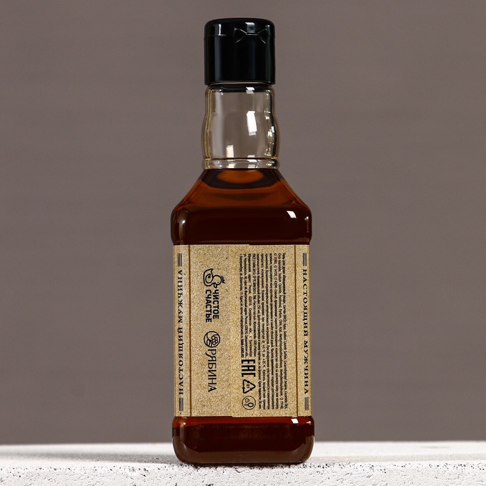 Подарочный набор «Крутому мужику»: гель для душа виски 250 мл и мыло для рук 80 г, Чистое счастье