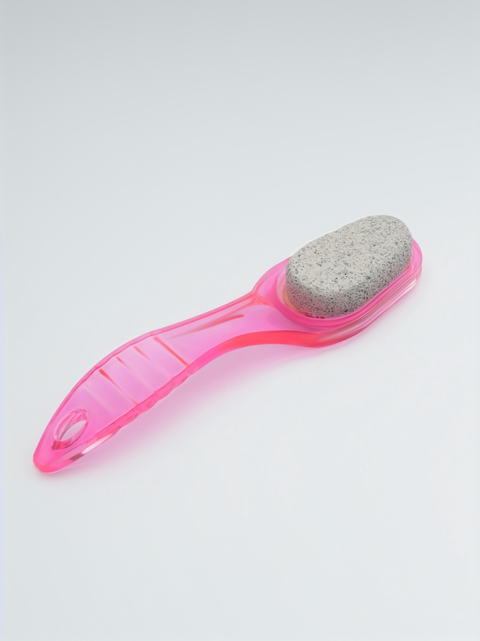 Пилка для пяток, камень/пемза, двусторонняя, 20 см, МИКС