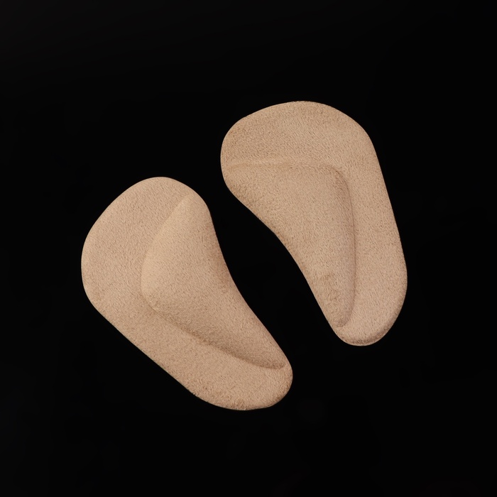 Супинаторы для обуви, на клеевой основе, 9.7×5.5 см, пара, бежевые