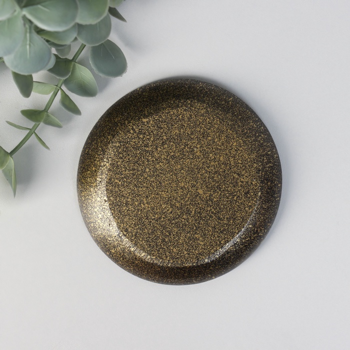 Подставка для благовоний полистоун «Рука Фатимы», золото, 9.8×9.8×1 см