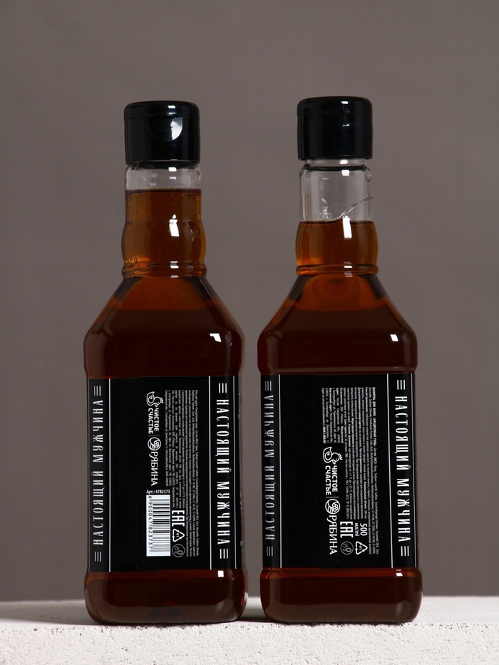 Подарочный набор «Крутой мужик», шампунь и гель для душа, 500 мл, Чистое счастье