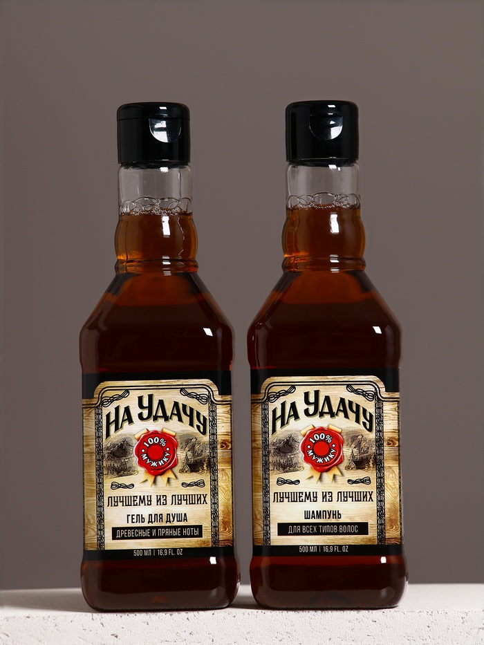 Подарочный набор «На удачу», шампунь и гель для душа, 500 мл