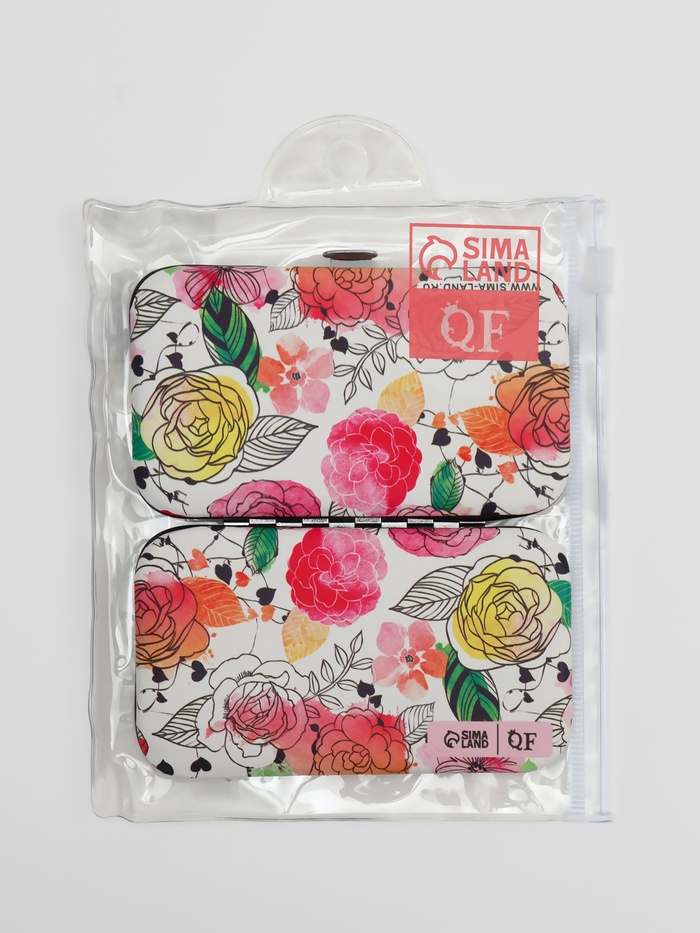 Набор маникюрный «Цветочный сад», 6 предметов, разноцветный