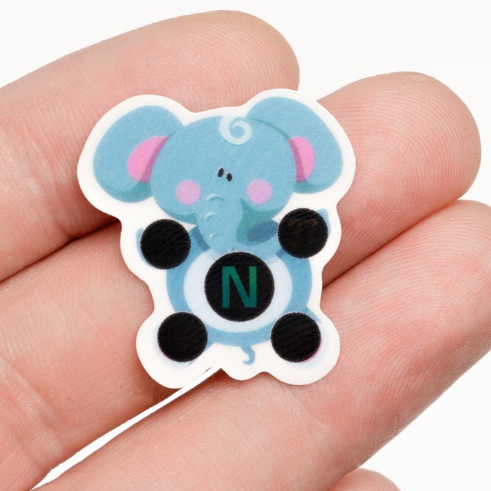 Детский термометр-наклейка налобный, градусник для новорожденных «Слоненок», до 40°, 4.5×3 см