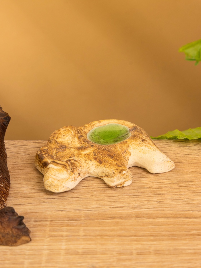 Подставка под благовония «Слон», 7.5×6×1 см, керамика, бежевая