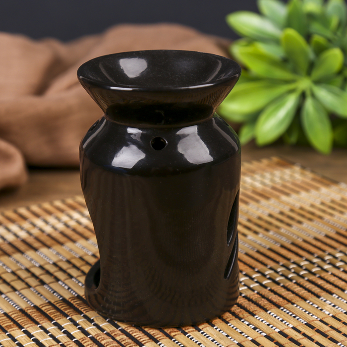 Аромалампа для эфирных масел «Веточка с листьями», керамика, 11×7×7 см, МИКС