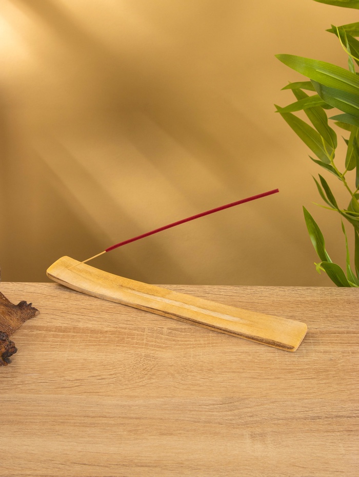 Благовония в тубусе «Роза», 30 штук с деревянной подставкой