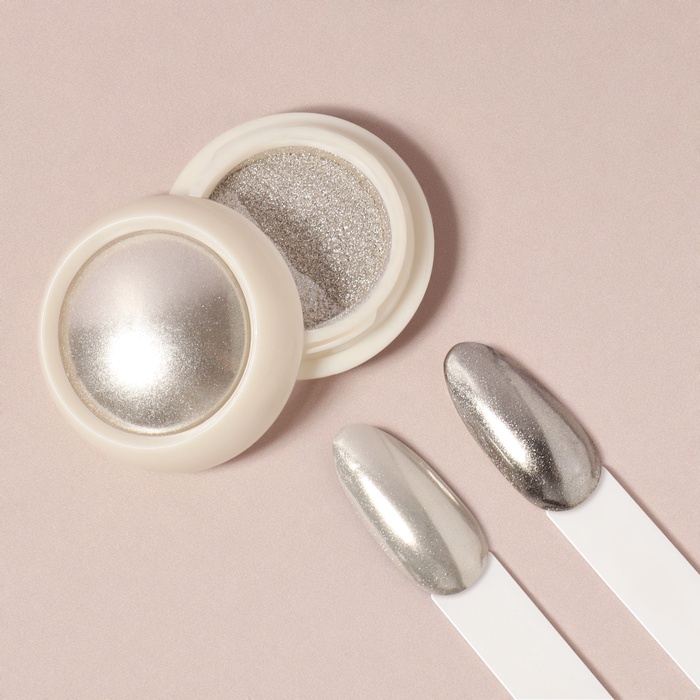 Втирка для ногтей, с аппликатором, жемчужная