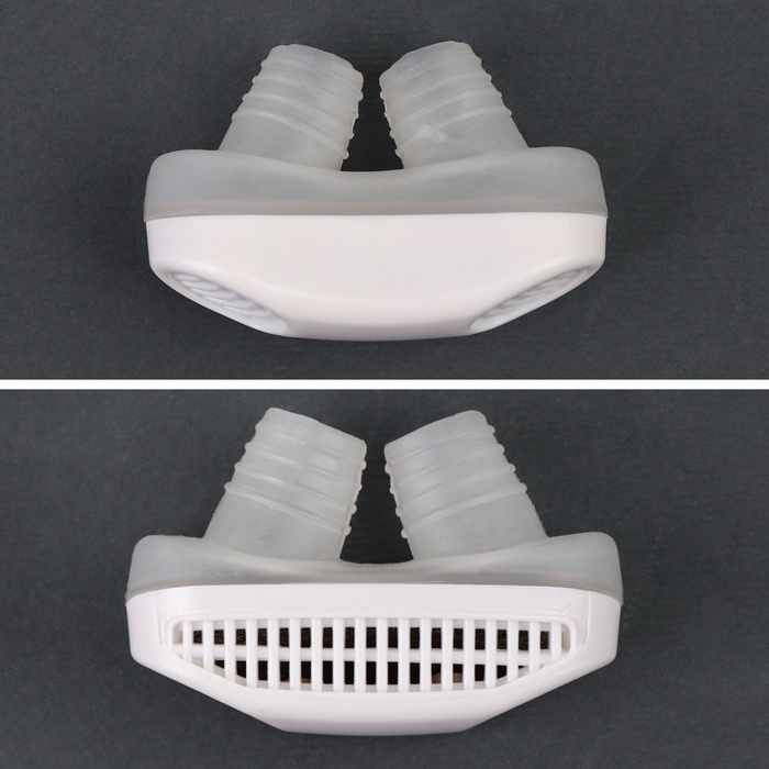 Приспособление против храпа, в футляре, 5×3.5×2 см, белое