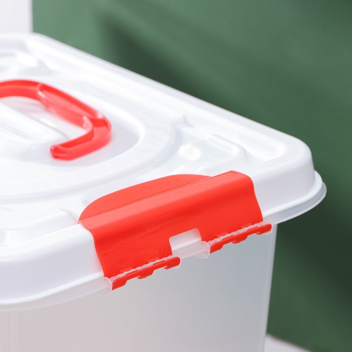 Аптечка универсальная, 10 л, прозрачная, белая