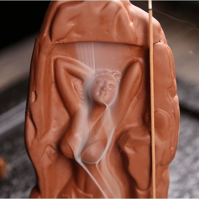 Подставка для благовоний «Девушка в скале» 17×10 см