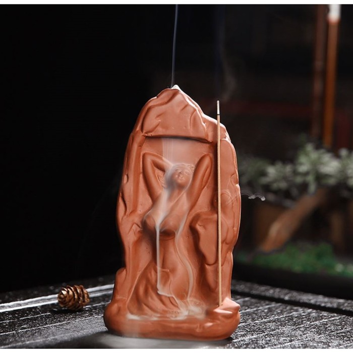 Подставка для благовоний «Девушка в скале» 17×10 см