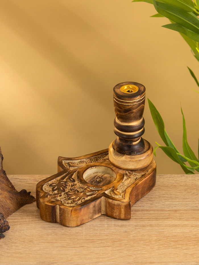 Подставка под благовония «Рука Фатимы», 15 см, дерево
