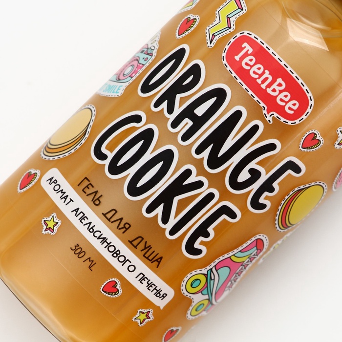 Гель для душа женский, 300 мл, аромат апельсинового печенья, TeenBee