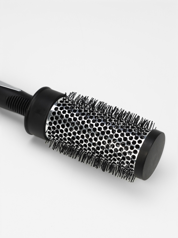 Брашинг для волос, продуваемый, d=45/55 мм, 24 см, чёрный