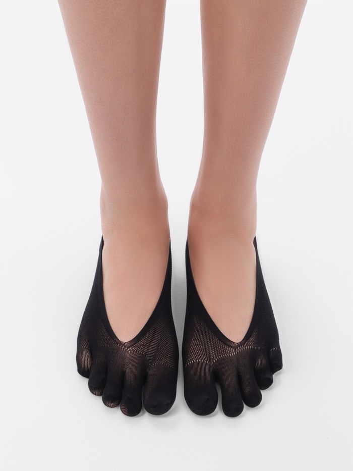 Корректоры - разделители для пальцев ног, капроновые, 36-42 р-р, пара, чёрные