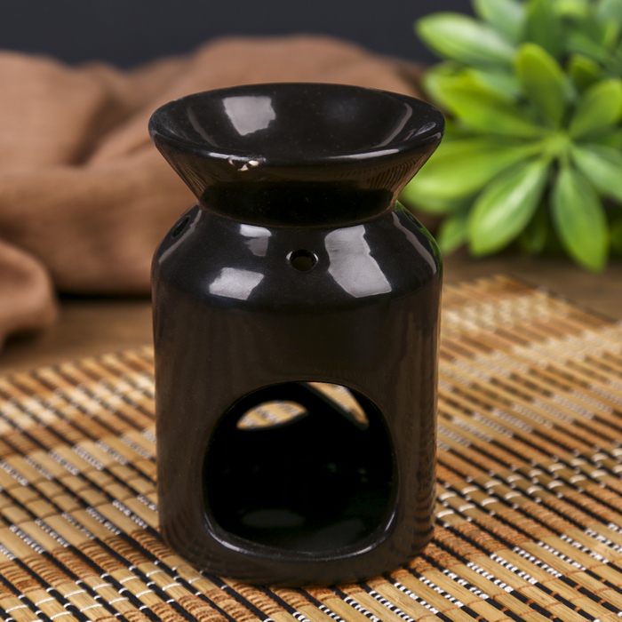 Аромалампа для эфирных масел «Веточка с листьями», керамика, 11×7×7 см, МИКС