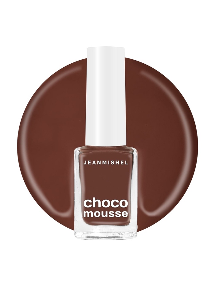 Лак для ногтей Jeanmishel, шоколадно-розовый, глянцевый, тон 472, 6 мл