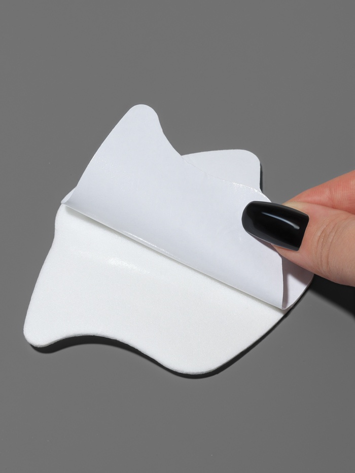 Пяткоудерживатели для обуви, на клеевой основе, 11×7.8 см, пара, белые