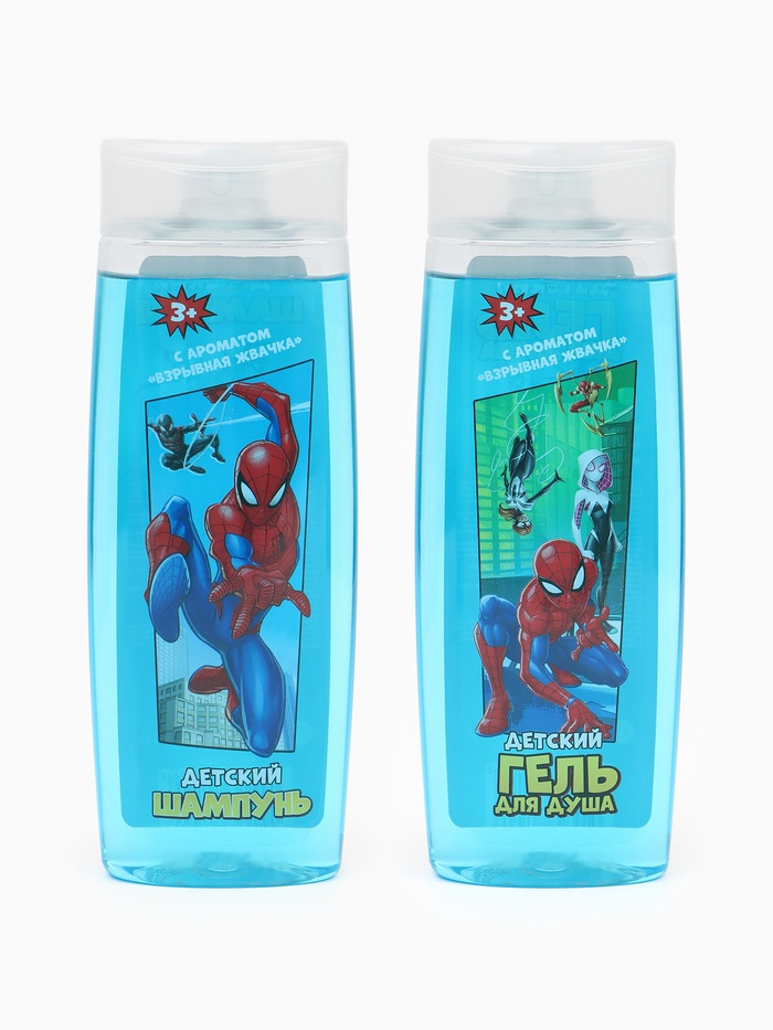 Подарочный набор: гель для душа 250 мл, шампунь 250 мл, Человек-паук