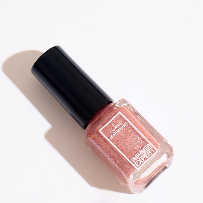 Лак для ногтей с эффектом геля SHIMMER тон S121 серебристо-коричневый искрящийся, 6 мл