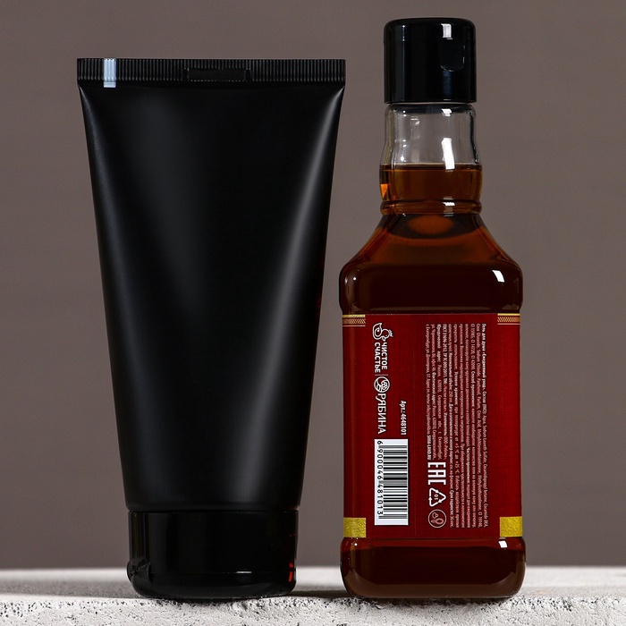 Подарочный набор «Первый во всём»: гель для душа виски 250 мл и гель для бритья 110 мл, Чистое счастье