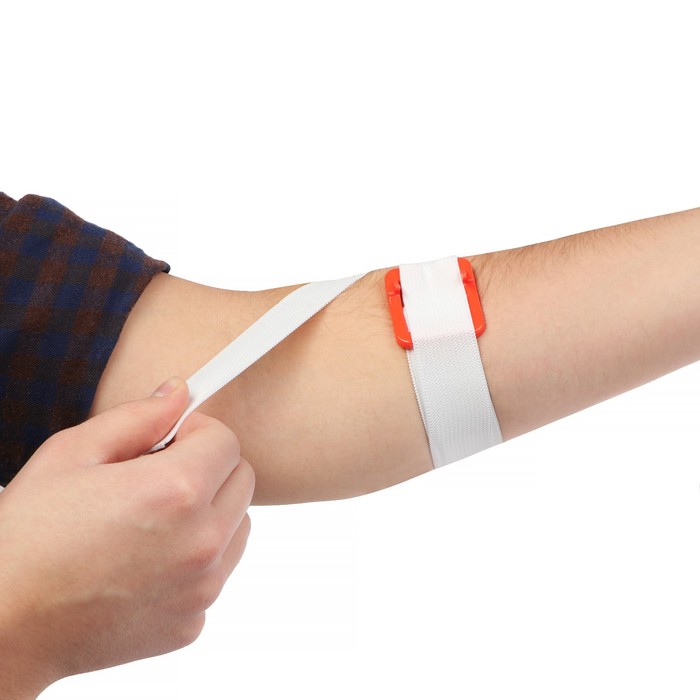 Жгут медицинский кровоостанавливающий, с пряжкой и крючком, 60×2.5 см