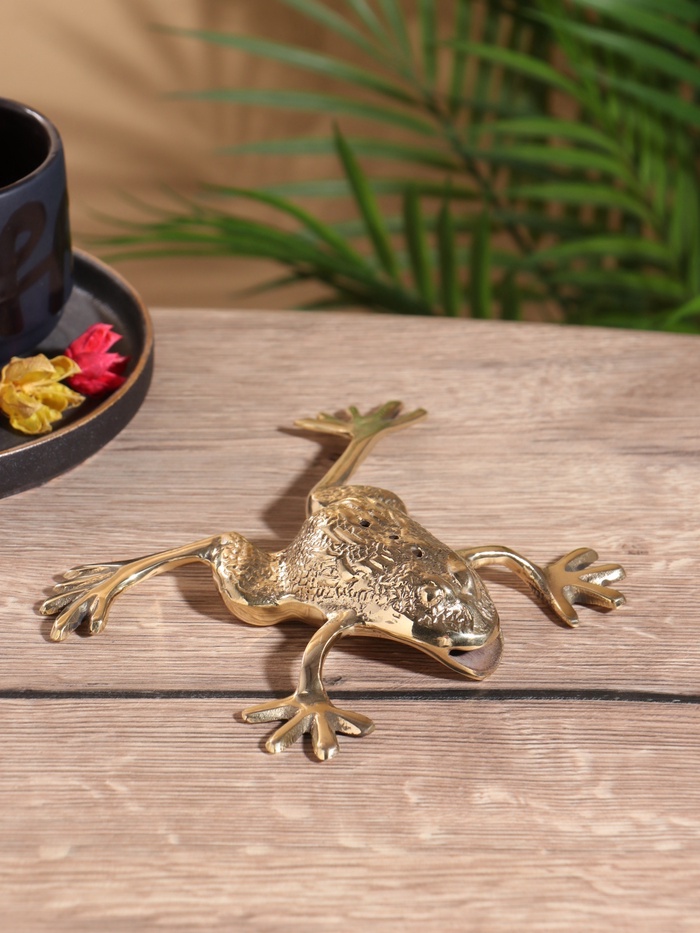 Подставка под благовония «Лягушка», 15×16×3.5 см, латунь