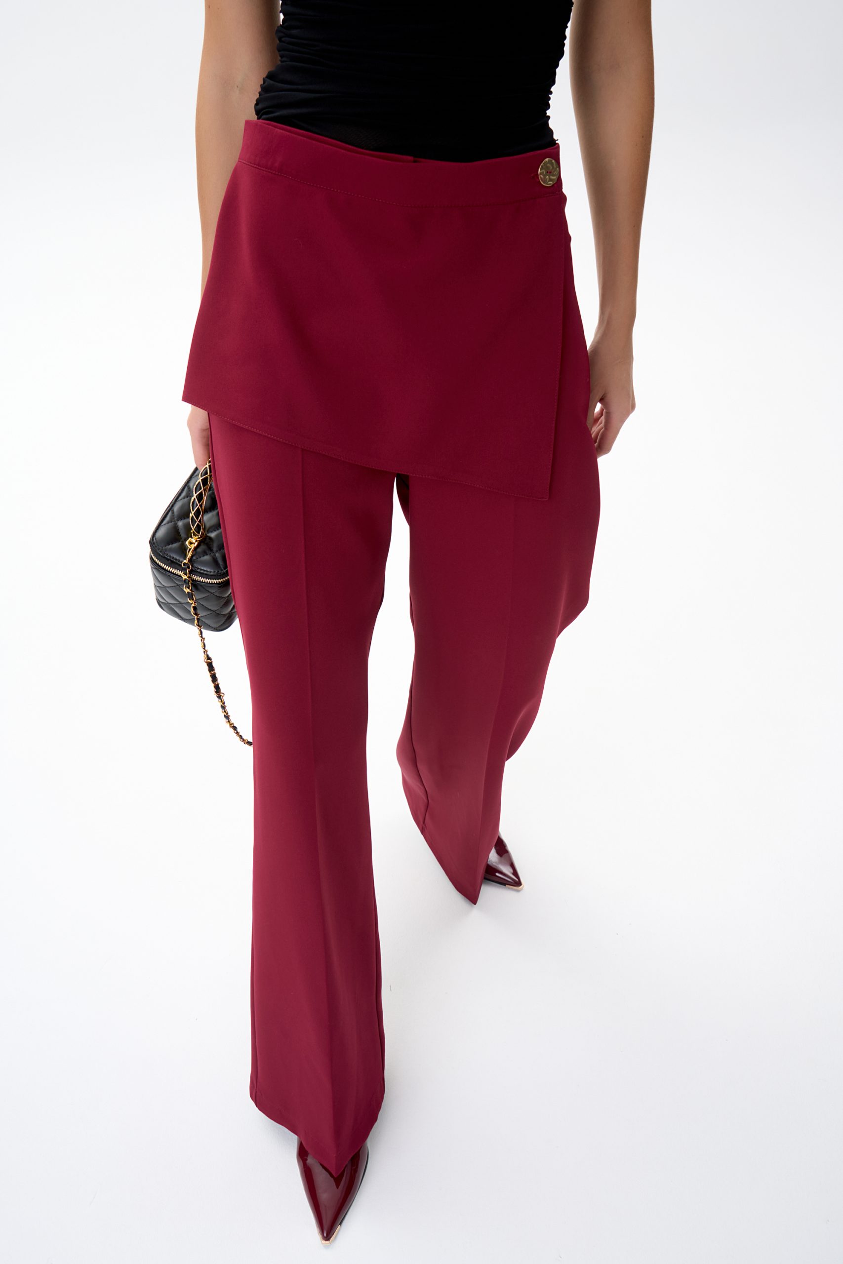 Брюки Агния (бордовый)