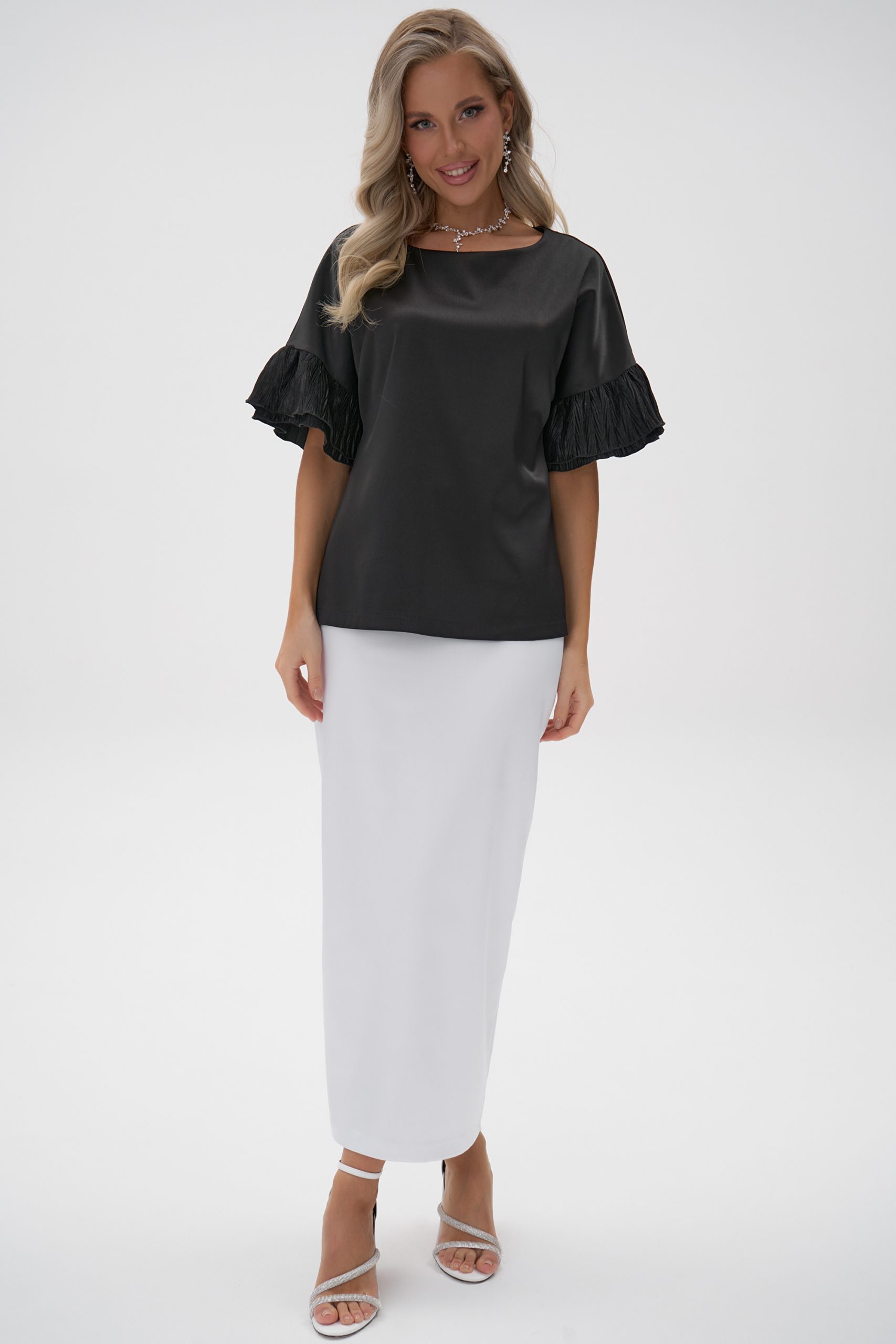 Блузка Луана (чёрный)