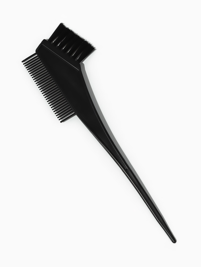 Расчёска - кисть для окрашивания, 20.5(±1) × 7 см, чёрная