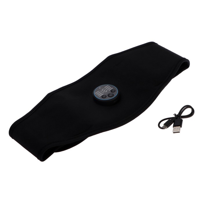 Пояс для похудения LEM-02, 8 режимов, 15 скоростей, АКБ, 150 мАч, от USB, миостимулятор