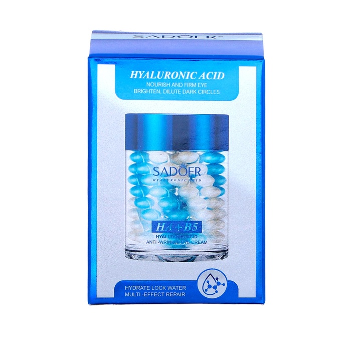 Питательный крем для глаз SADOER с гиалуроновой кислотой и витамином В5, 60 г