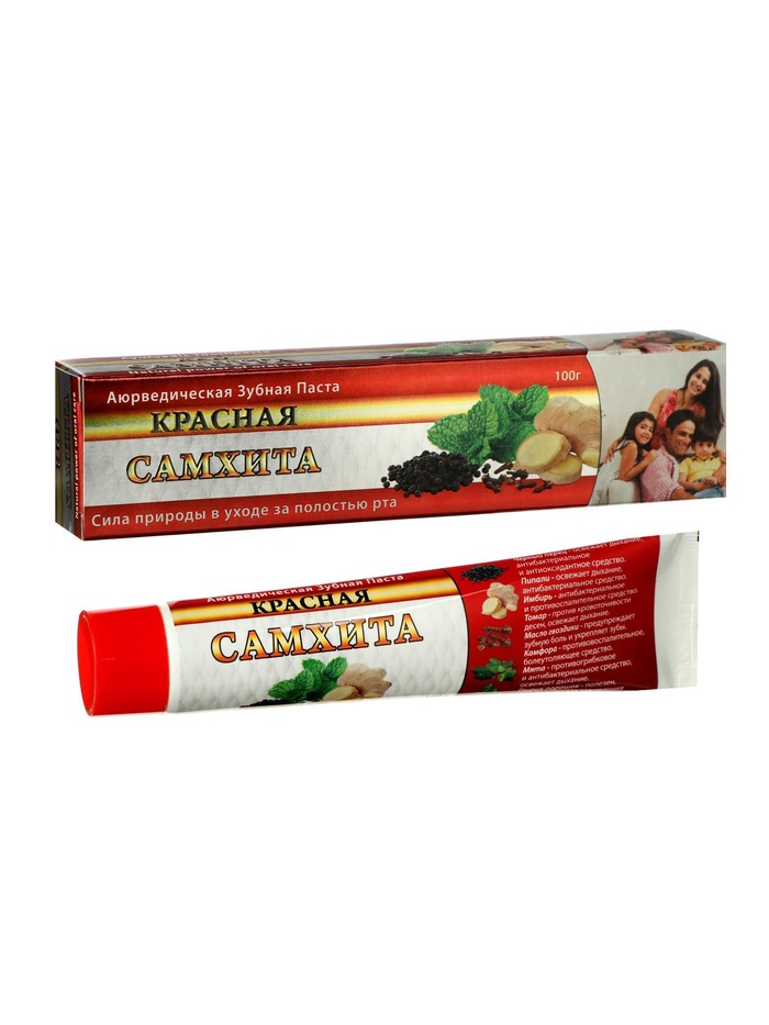 Зубная паста Самхита красная, 100 г