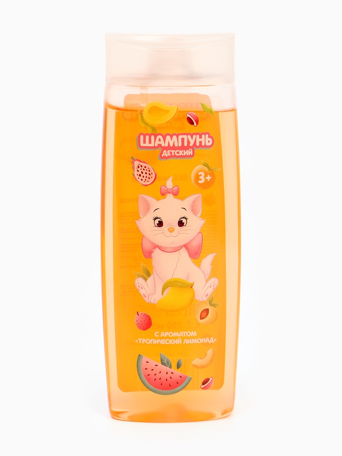 Шампунь для волос детский, 250 мл, аромат тропический лимонад, Кошечка Мари