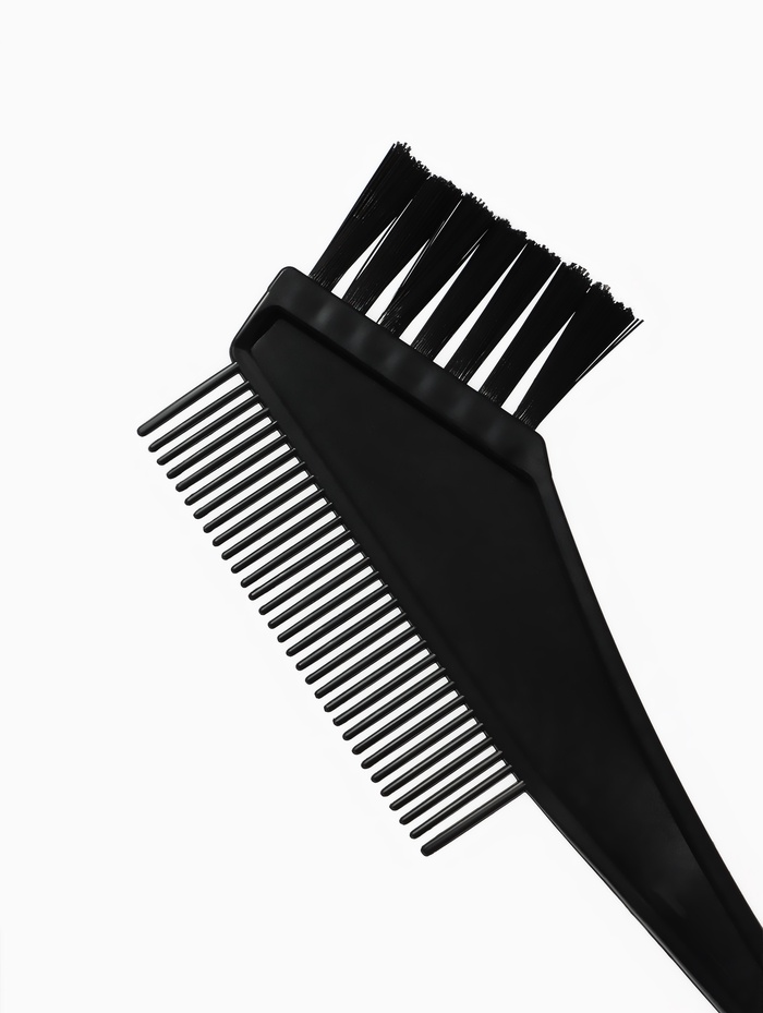 Расчёска - кисть для окрашивания, 20.5(±1) × 7 см, чёрная