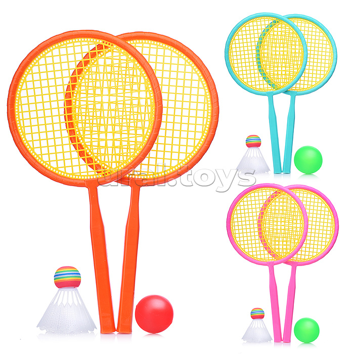 Набор игровых ракеток (2 ракетки, волан, мяч)