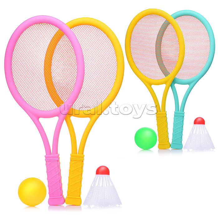 Набор игровых ракеток (2 ракетки, волан, мяч)